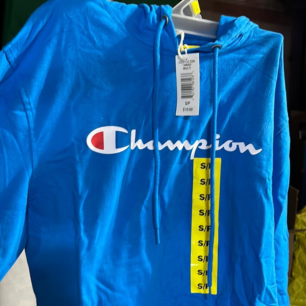 Bright Blue Champion Thin/Light Hoodie